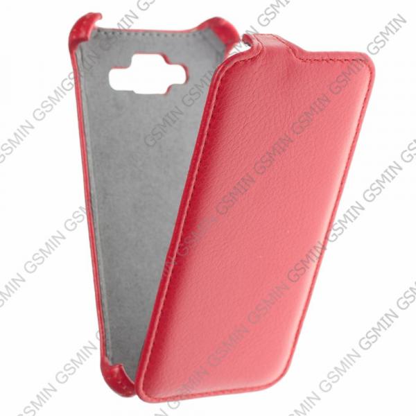 фото Кожаный чехол для micromax a69 bolt armor case (красный)