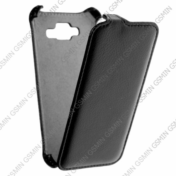 фото Кожаный чехол для micromax a69 bolt armor case (чёрный)