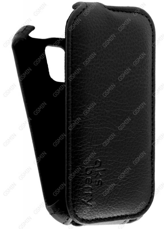 

Кожаный чехол для Micromax Bolt D200 Aksberry Protective Flip Case (Черный)