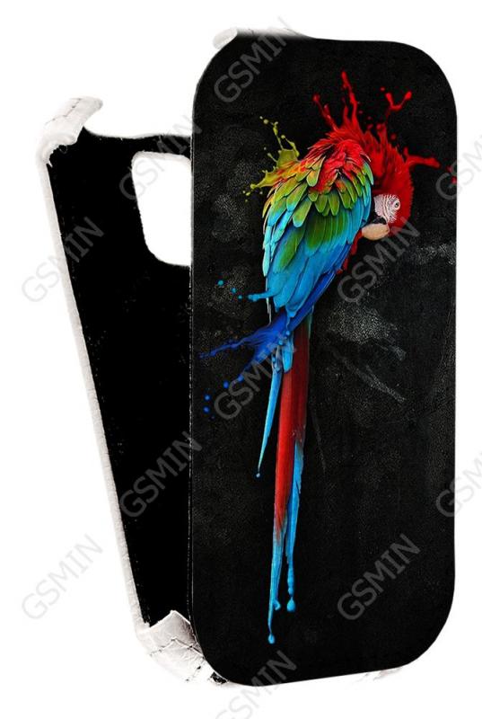 

Кожаный чехол для Micromax Bolt D200 Aksberry Protective Flip Case (Белый) (Дизайн 152)