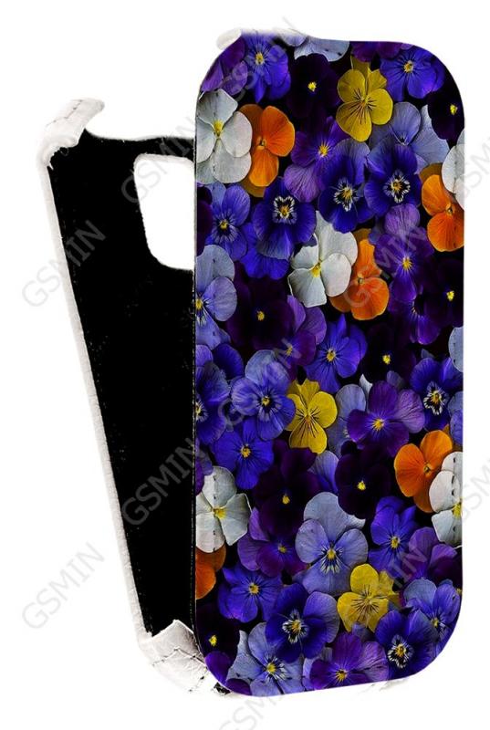 

Кожаный чехол для Micromax Bolt D200 Aksberry Protective Flip Case (Белый) (Дизайн 145)