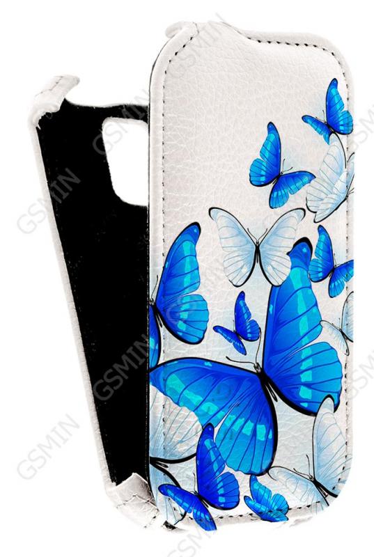 

Кожаный чехол для Micromax Bolt D200 Aksberry Protective Flip Case (Белый) (Дизайн 11/11)