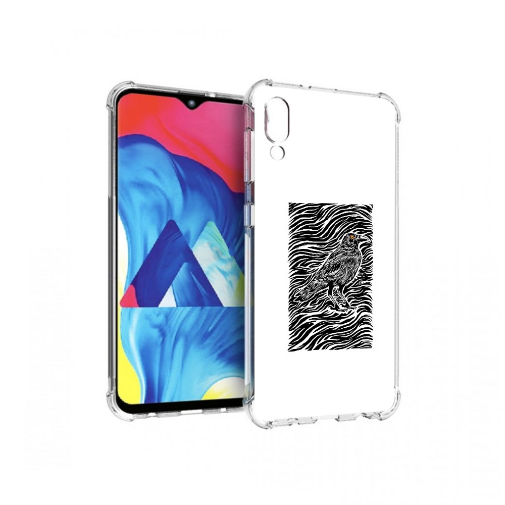 

Чехол MyPads Tocco для Samsung Galaxy M10 ворон в абстракции (PT128878.532.272), Прозрачный, Tocco
