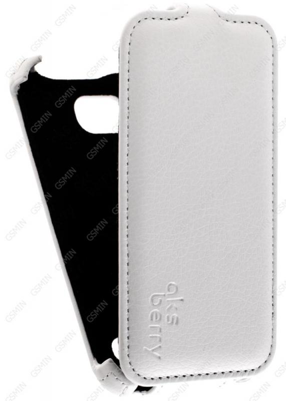 

Кожаный чехол для Micromax Q324 Bolt Aksberry Protective Flip Case (Белый)