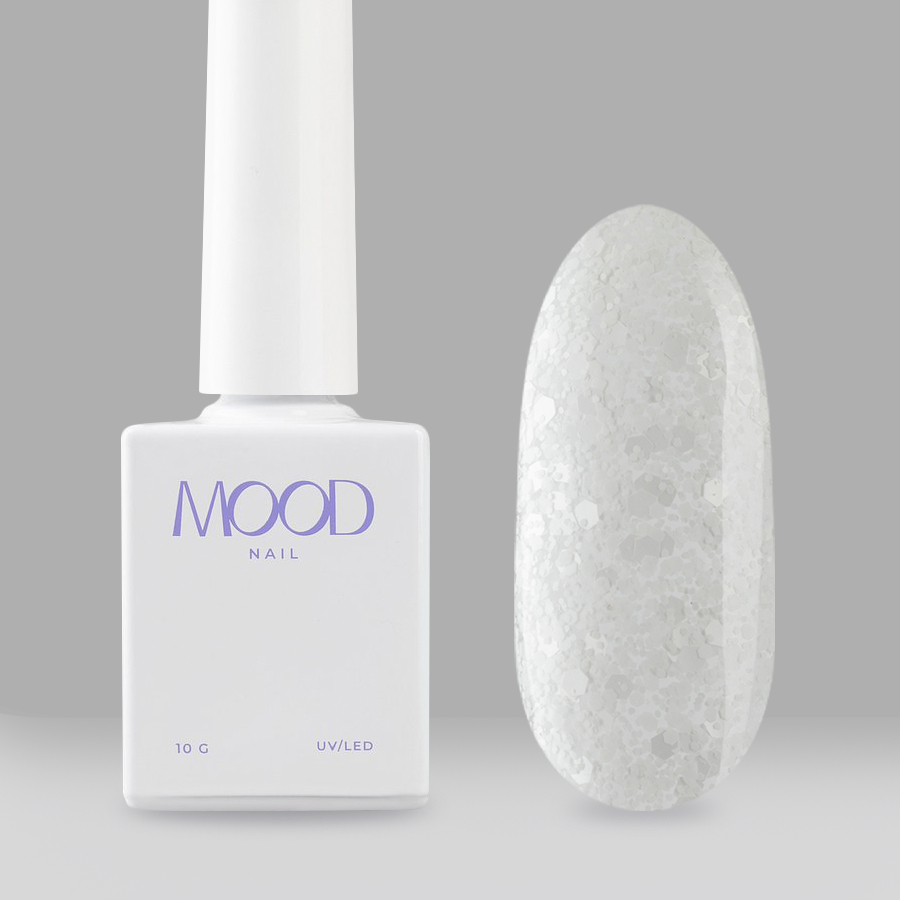 

Гель-лак MOODNAIL Holi Festival White 10 г, Белый