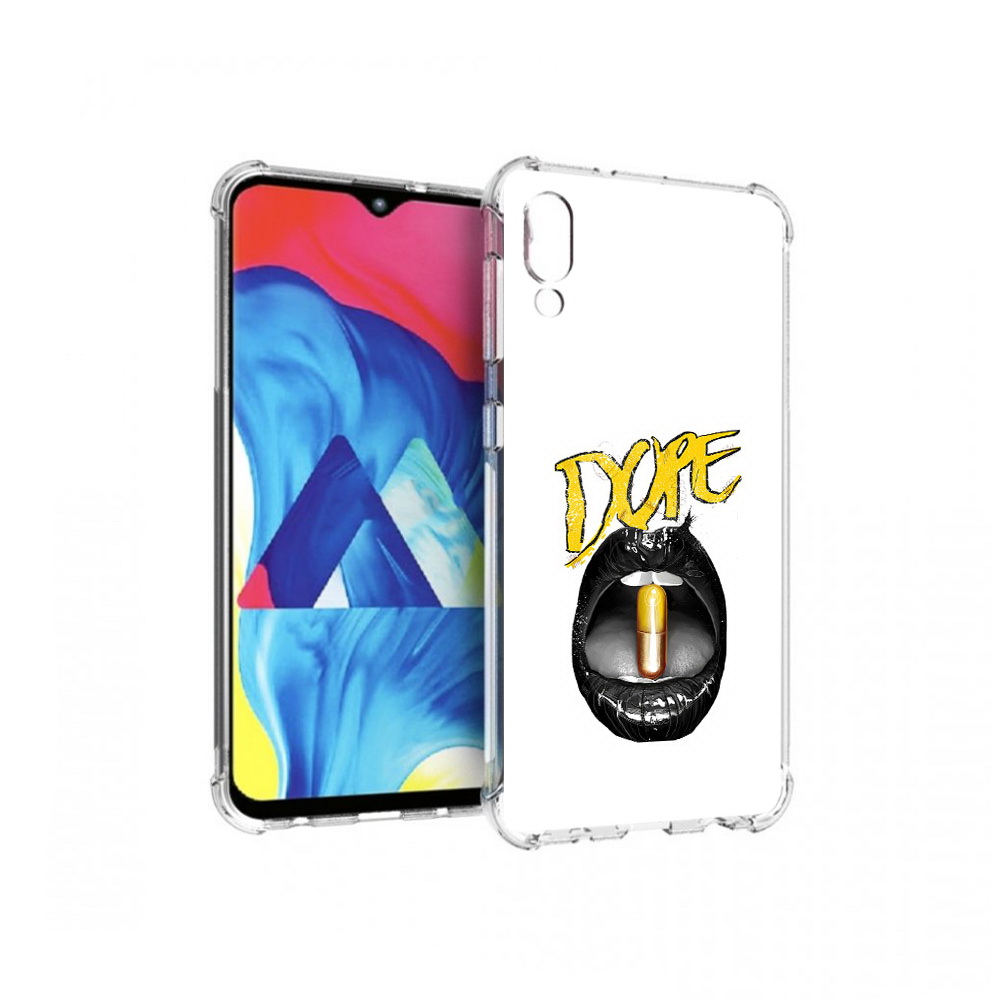 

Чехол MyPads Tocco для Samsung Galaxy M10 губы (PT128878.532.303), Прозрачный, Tocco