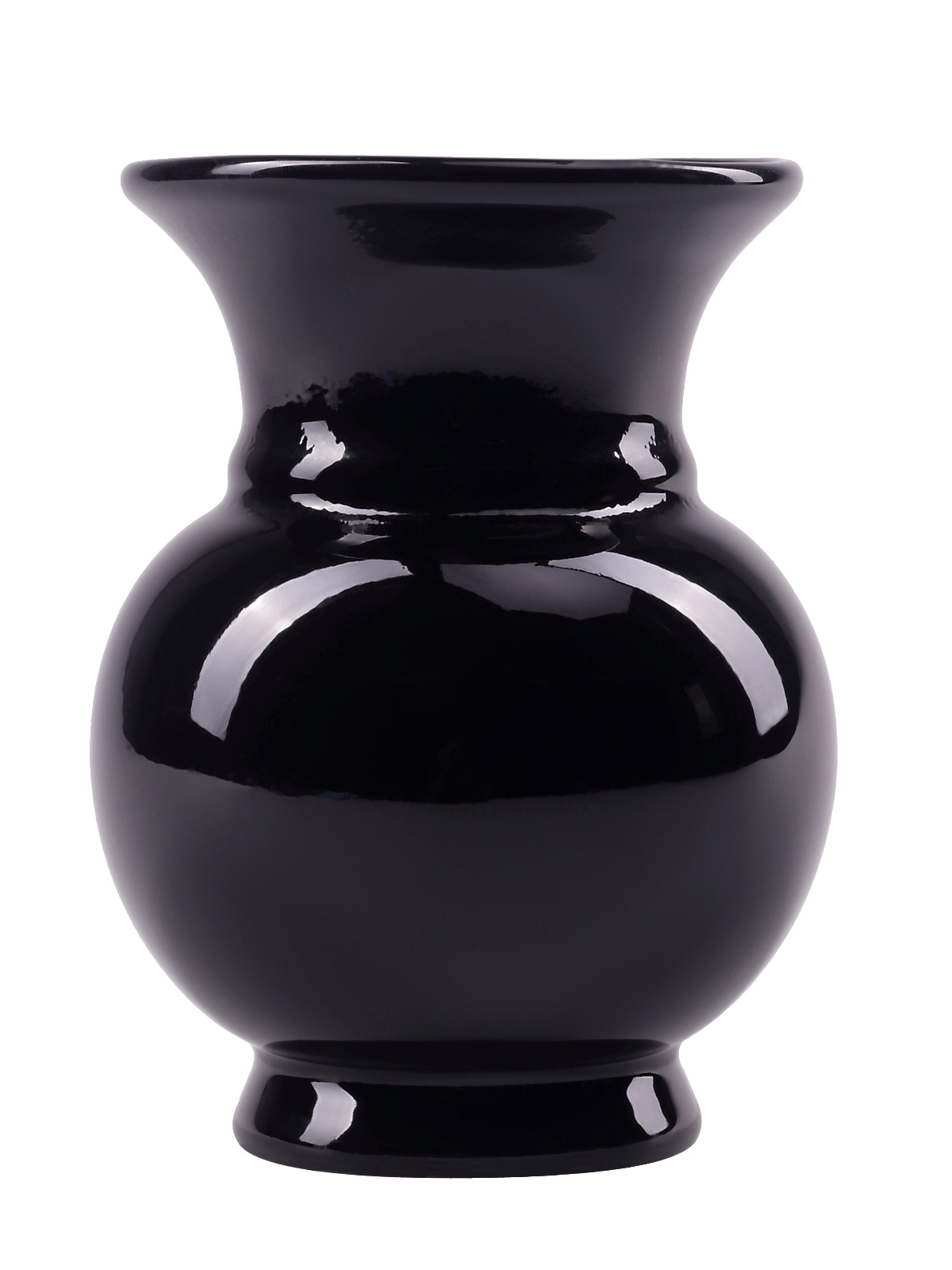 фото Ваза груморо бутон черный, декоративная ваза для цветов, керамика для интерьера