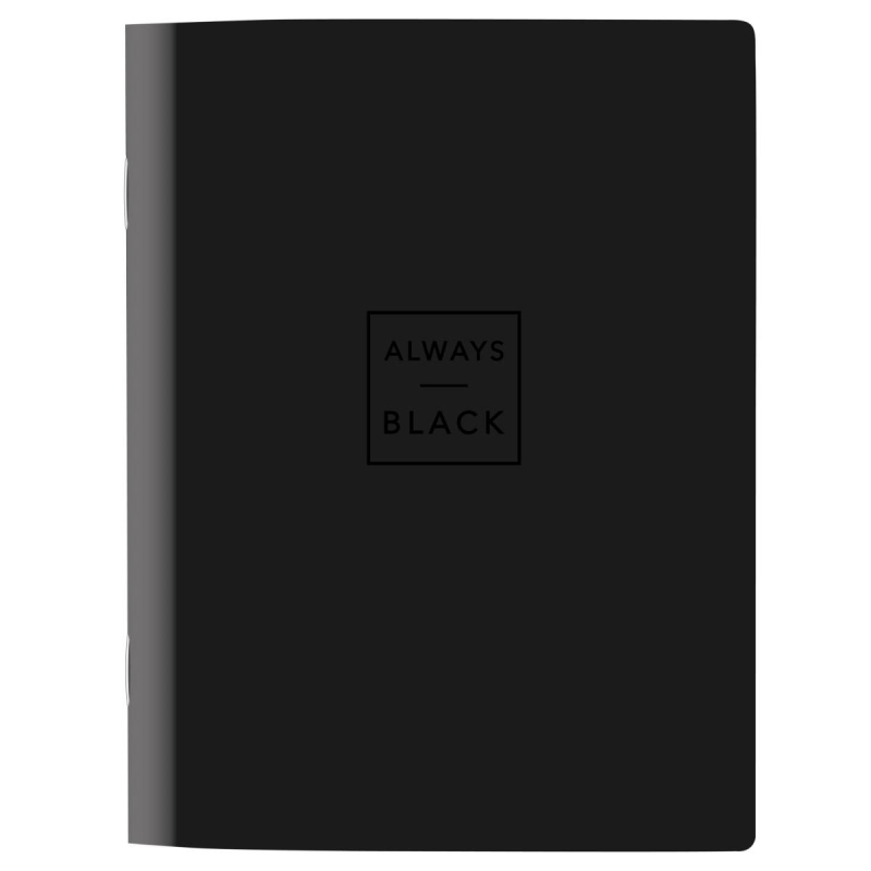 

Тетрадь общая Attache Selection Квадрат Black 165x220 мм 48л клетка скрепка, (2шт.)