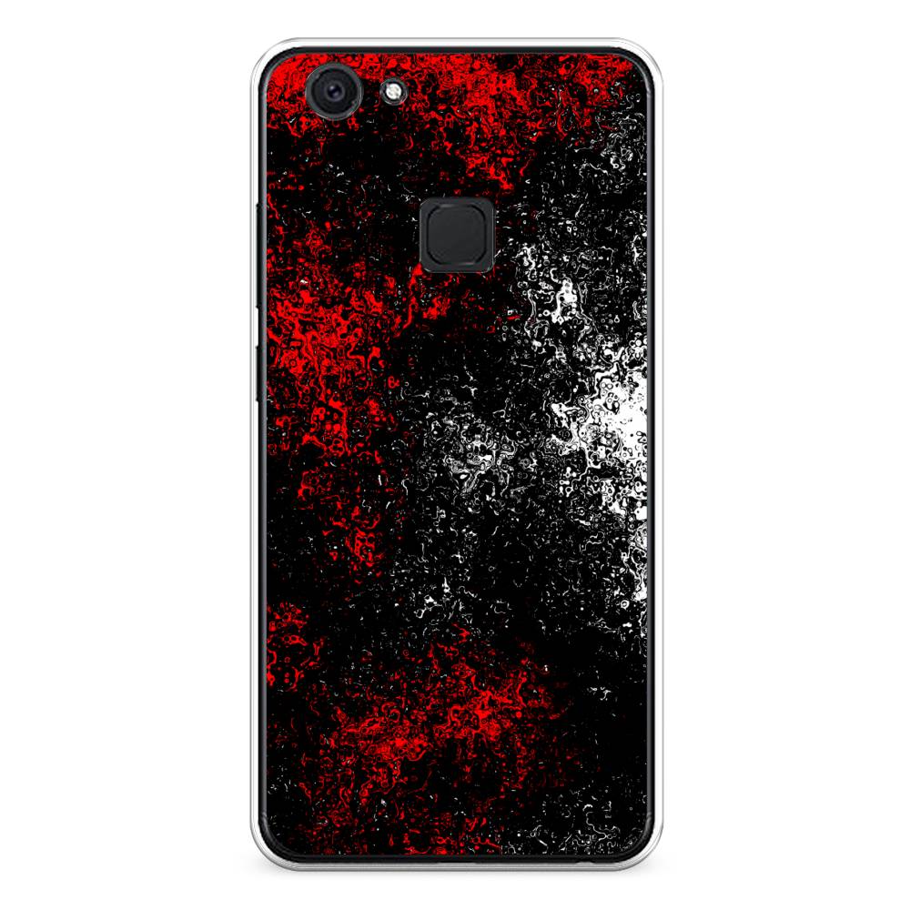 

Чехол для Vivo V7 "Монотипия", Красный;черный;белый, 260450-3