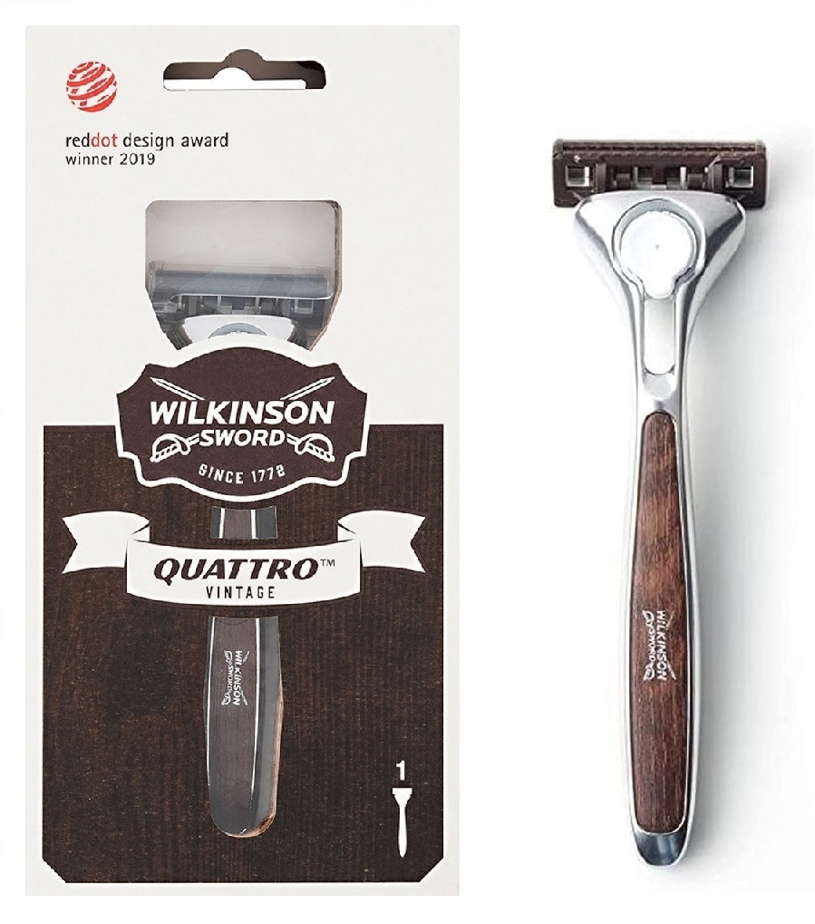 

Бритвенный станок Quattro с 1 кассетой / Wilkinson Sword Quattro Titanium Vintage Edition, Quattro Titanium