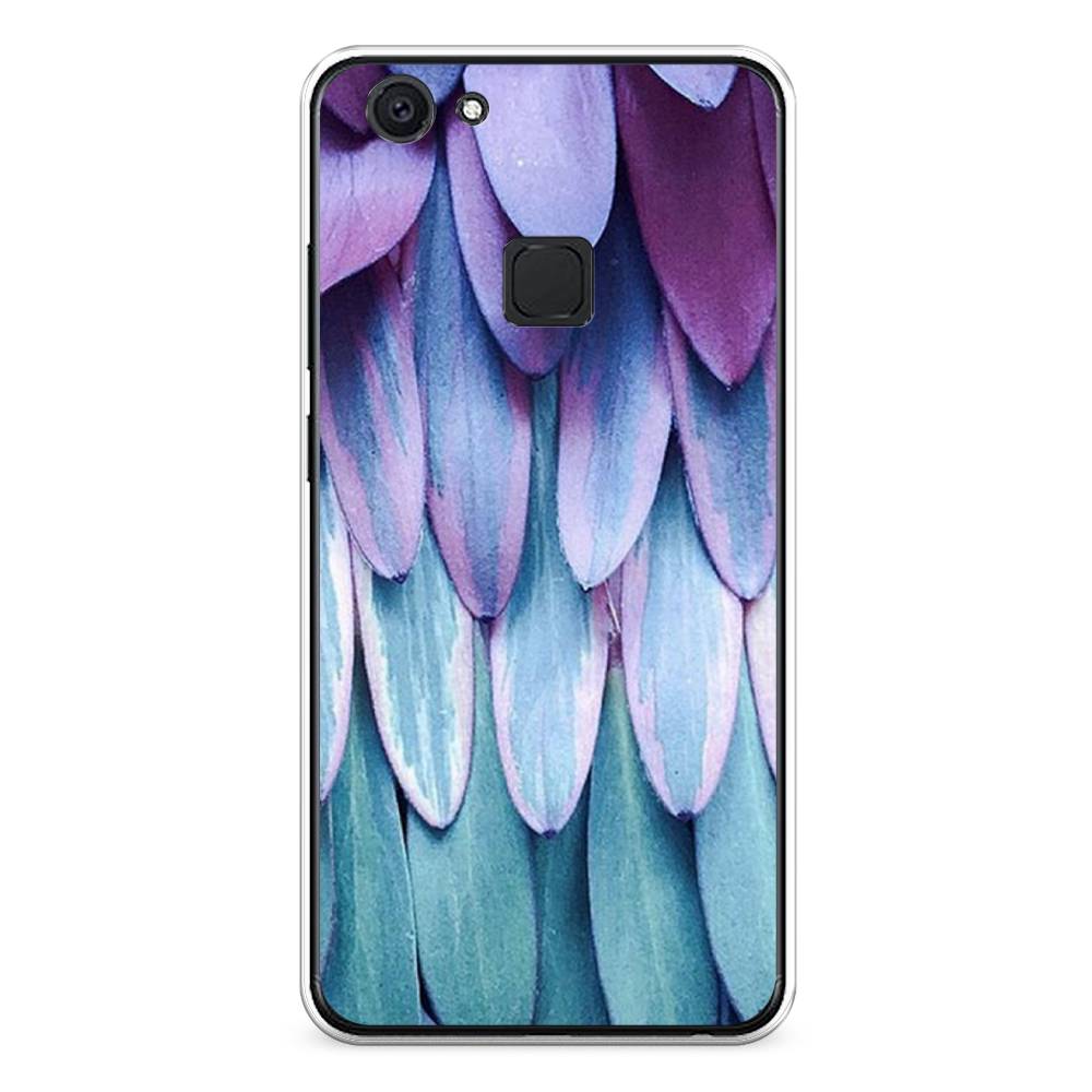 

Чехол для Vivo V7 "Синее перо", Фиолетовый;голубой, 260450-3
