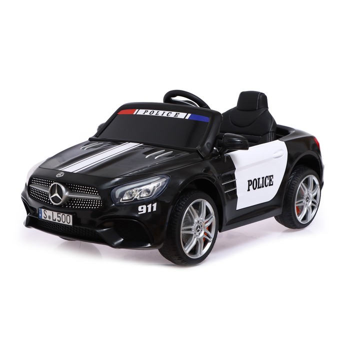фото Электромобиль mercedes-benz sl500, полиция, eva колеса, кожаное сидение, цвет чёрный nobrand