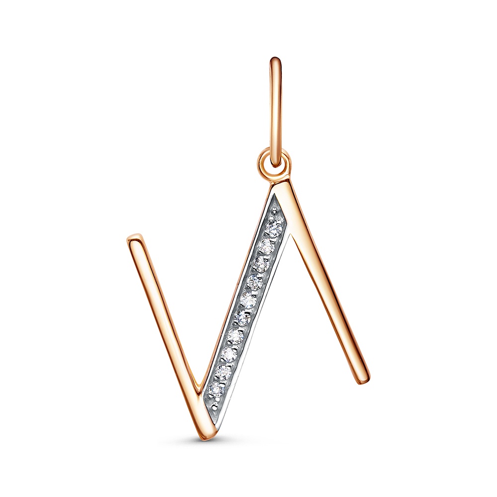 

Подвеска из золота 585Gold 603006365, фианит, 603006365