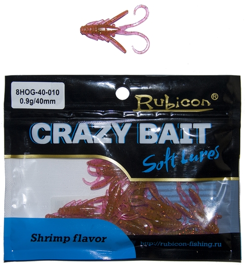 

Силиконовая приманка RUBICON Crazy Bait HOG 0.9g, 40mm, цвет 010 (12 шт), Оранжевый, Crazy Bait HOG
