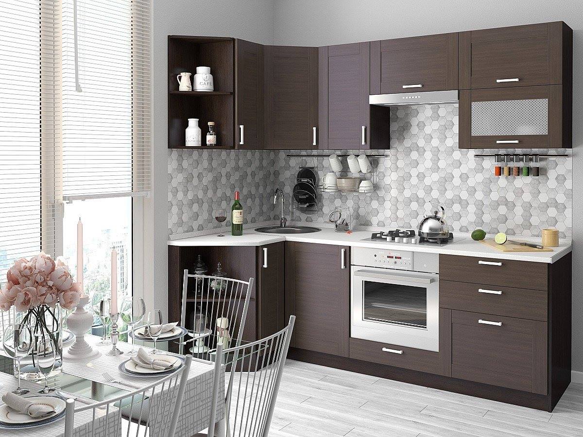 

Vivat Кухня Лофт-03 Wenge Veralinga/Венге 2140*1200/2190*600