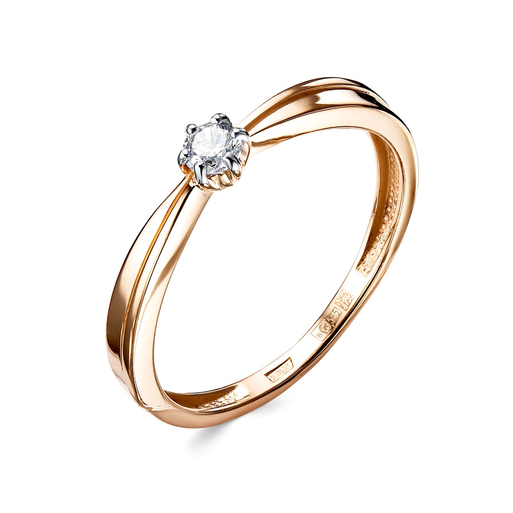 

Кольцо из золота р.  585Gold 301012937, фианит, 301012937