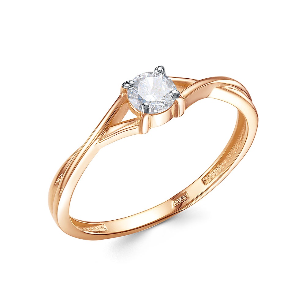 

Кольцо из золота р. , 585Gold 301012935, фианит, 301012935