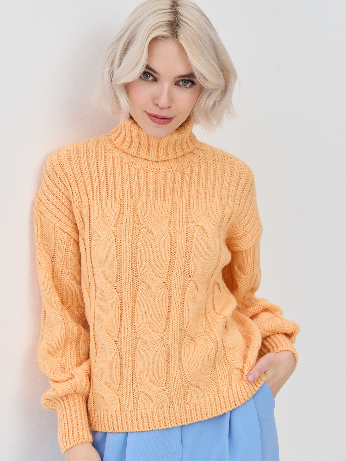 

Свитер женский BE YOU 7232-40105 оранжевый 42 RU, 7232-40105