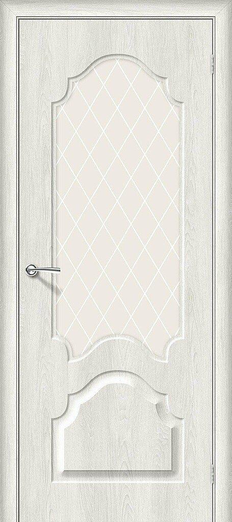 

Дверь Скинни-33 Casablanca White Сrystal Браво, Bravo 200*90