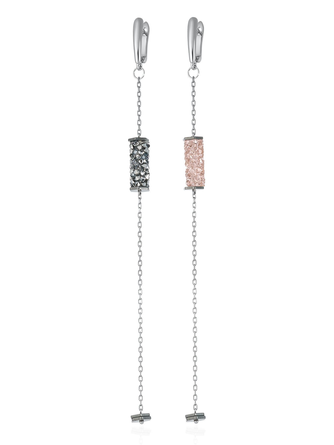 

Серьги подвески из бижутерного сплава 1/33 edition 54621411, Swarovski/гематит, 54621411