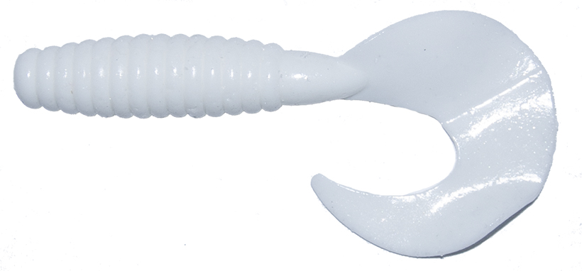 

Силиконовая приманка RUBICON Power Bait TWISTER, 70mm, цвет 025 (8 шт), Белый, Power Bait TWISTER