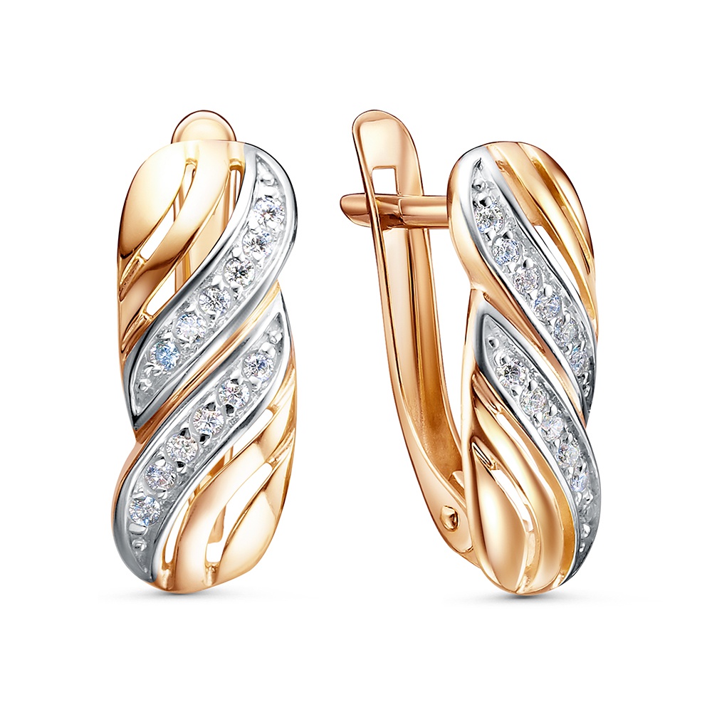 

Серьги из золота 585Gold 302008023, фианит, 302008023