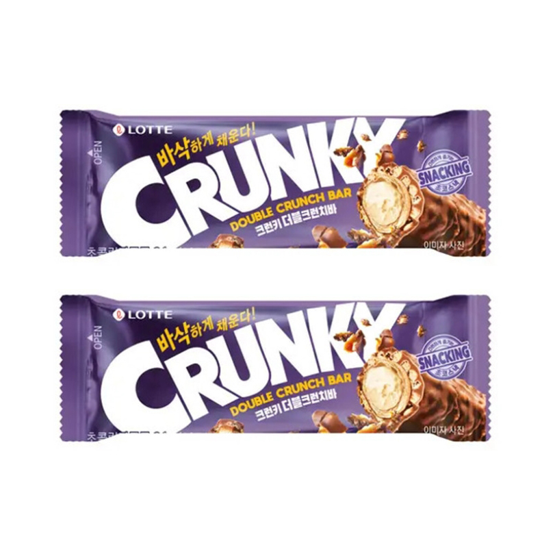 

Шоколадный батончик Crunky двойной хруст Double Crunch Bar, 2 шт по 36 г