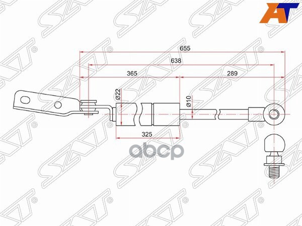 

Амортизатор Задней Двери Subaru Forester 97-02 Rh (правый) Sat арт. ST-60315-FC201