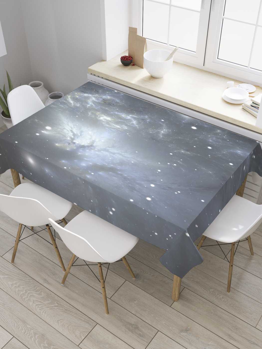 

Скатерть прямоугольная JoyArty "Туманный космос" из сатена, 120x145 см, Серый, Туманный космос