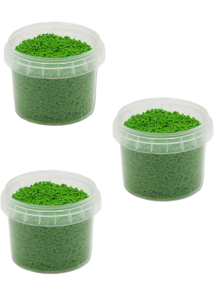Модельный мох STUFF PRO для миниатюр мелкий Люминесцентный зеленый, 3 шт