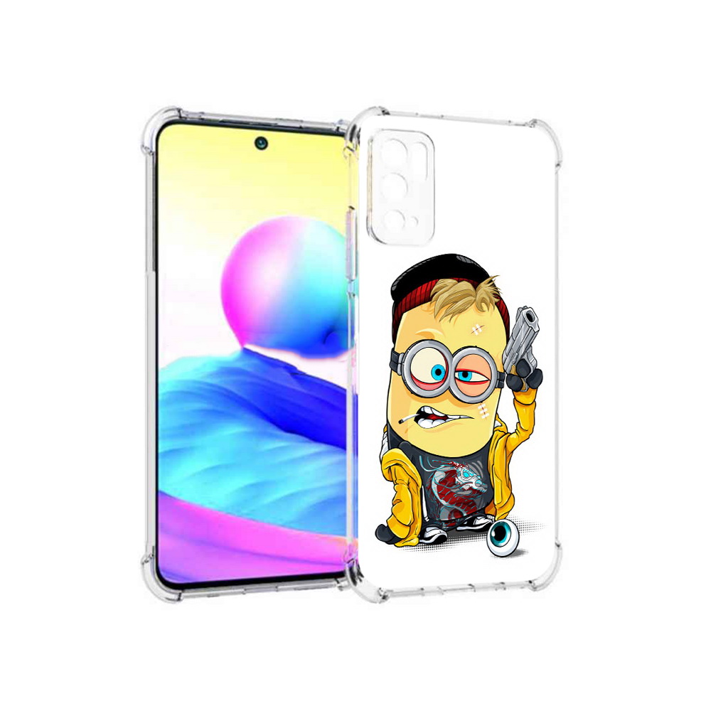 

Чехол MyPads Tocco для Xiaomi Poco M3 Pro миньон бандит, Прозрачный, Tocco