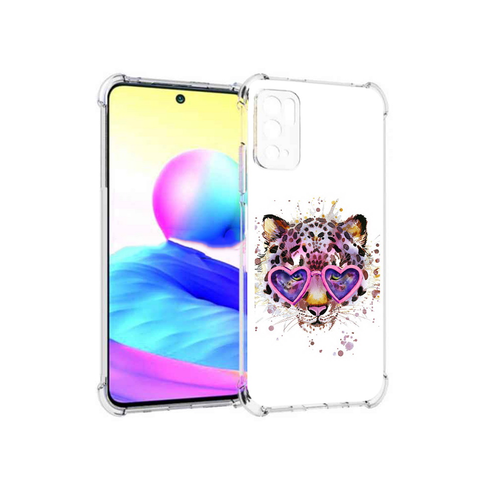 

Чехол MyPads Tocco для Xiaomi Poco M3 Pro модный леопард, Прозрачный, Tocco
