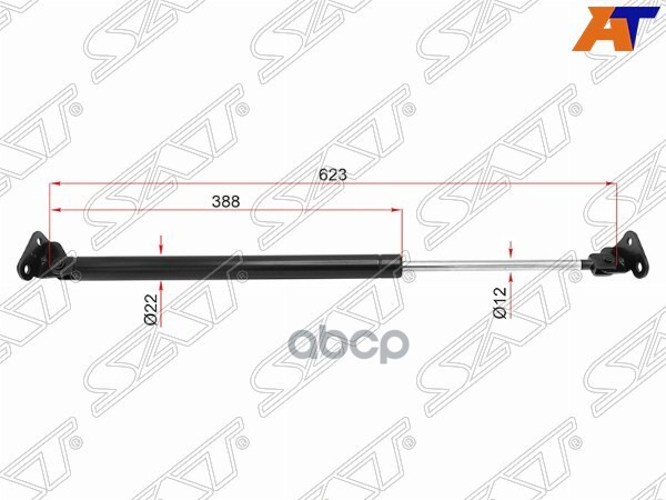 SAT ST-68907-35040 Амортизатор крышки багажника TOYOTA HILUX 4-RUNNER/SURF ##N18# 95-02 RH