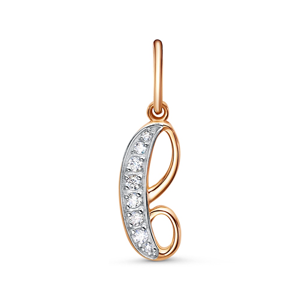 

Подвеска из золота 585Gold 603006375, фианит, 603006375