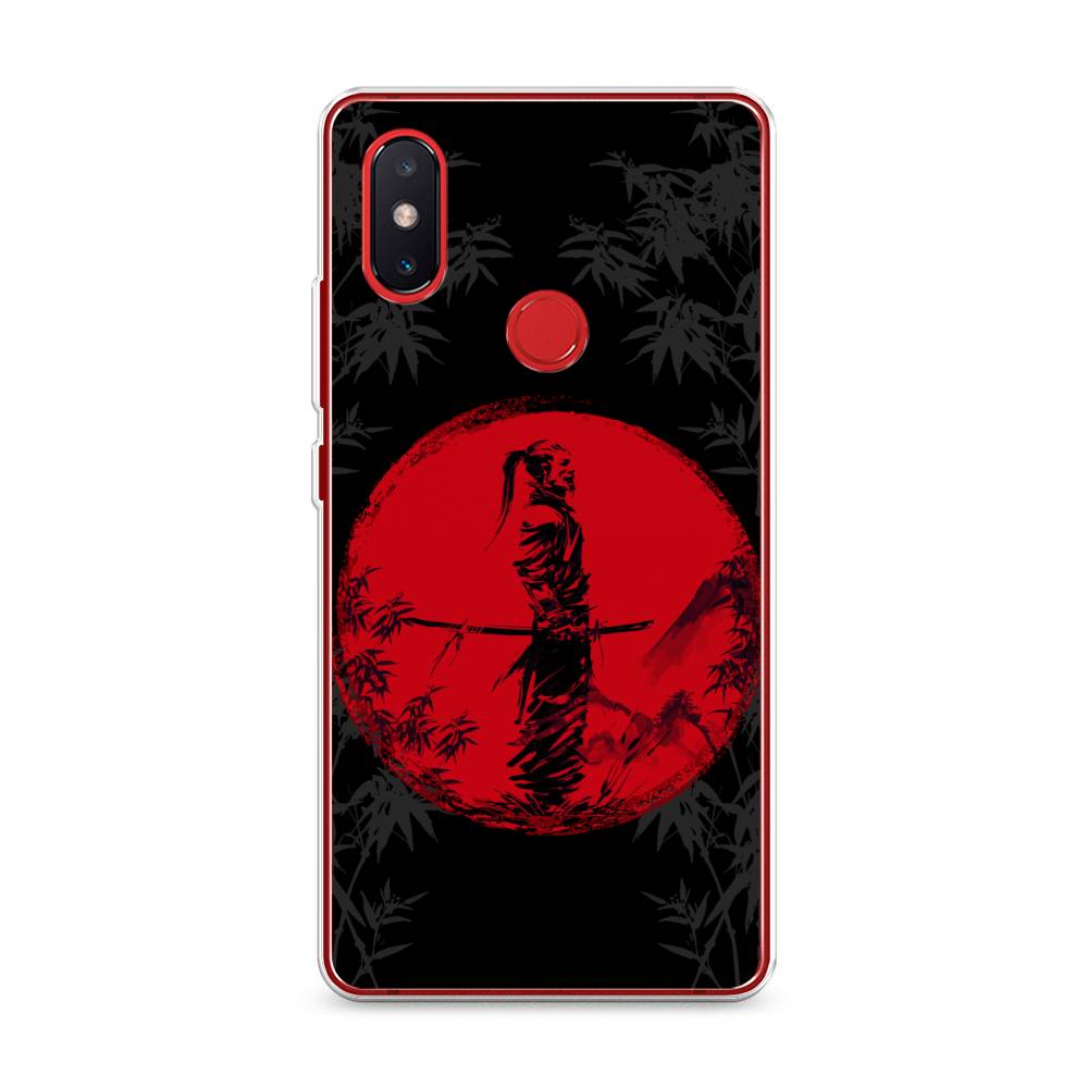 

Чехол на Xiaomi Mi 8 SE "Самурай на красном фоне", Черный;красный;серый, 33750-4