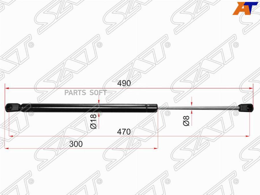 

Амортизатор Задней Двери Toyota Corolla Runx/Allex 01-06 Sat арт. ST-68950-02040