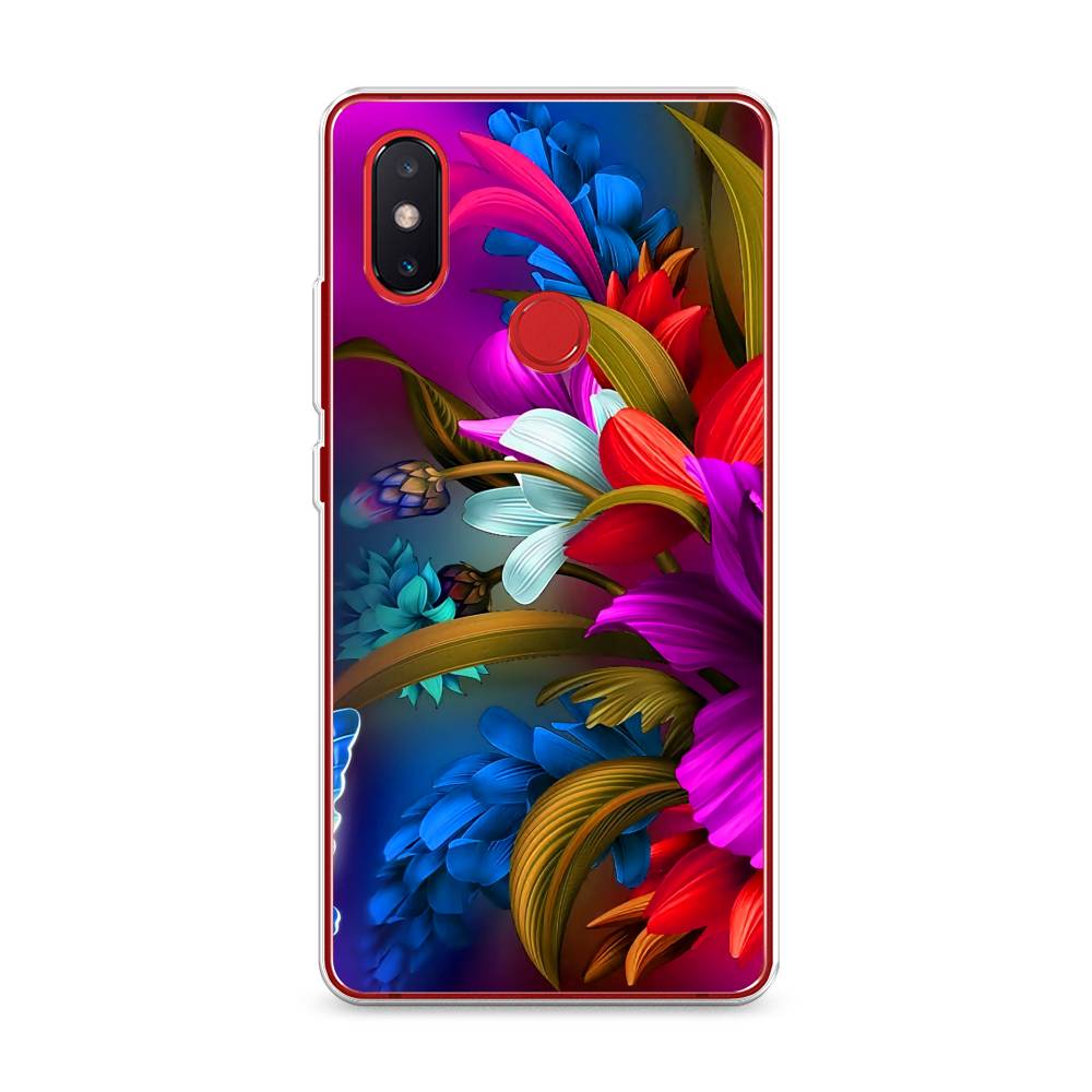 

Чехол на Xiaomi Mi 8 SE "Фантастические цветы", Фиолетовый;красный;синий, 33750-2