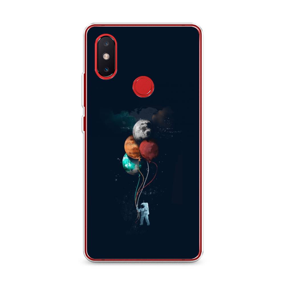 

Чехол на Xiaomi Mi 8 SE "Космонавт с шариками", Разноцветный, 33750-4