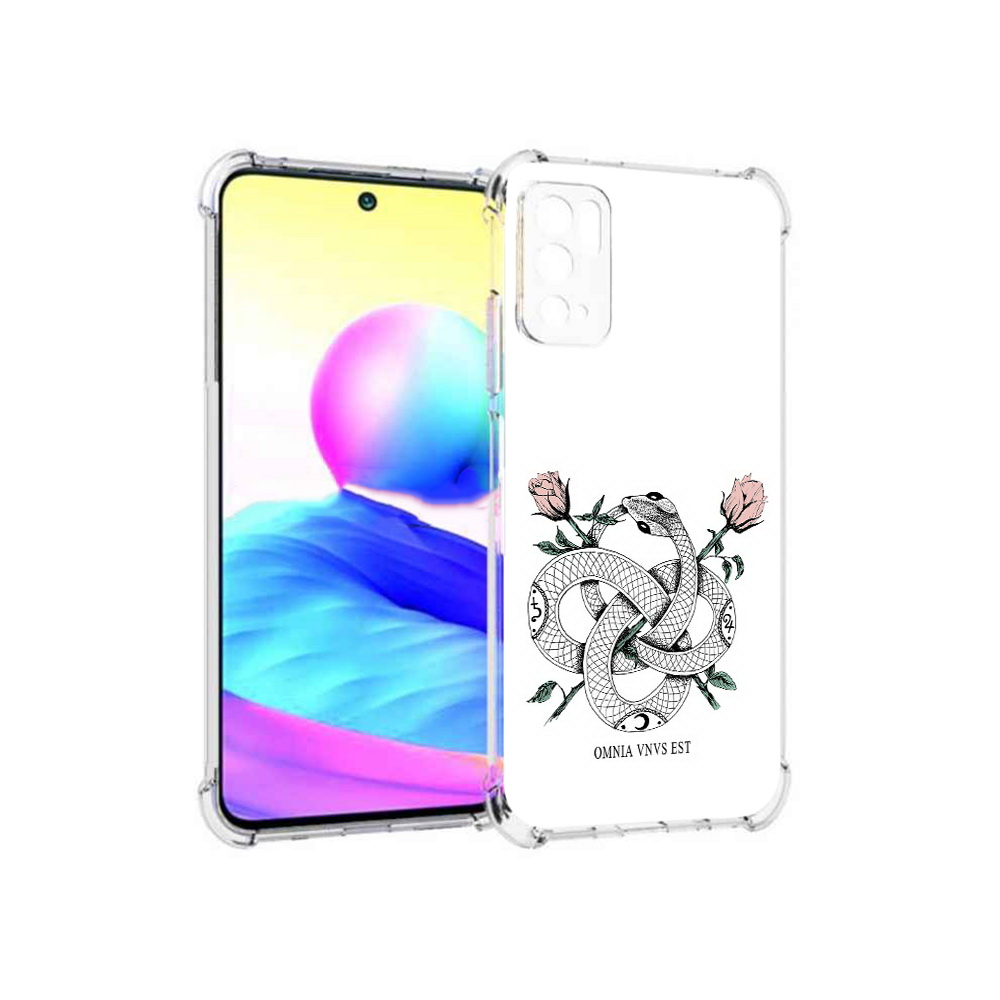 

Чехол MyPads Tocco для Xiaomi Poco M3 Pro нарисованная змея абстракция, Прозрачный, Tocco