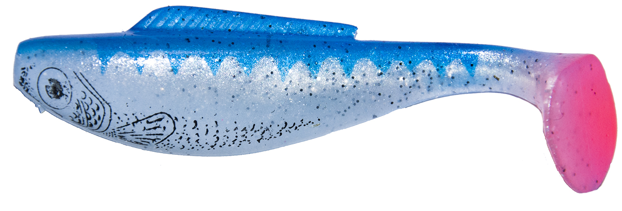 

Силиконовая приманка RUBICON Power Bait RIPPER-DRUCK, 100mm, цвет 02 (5 шт), Синий, Power Bait RIPPER-DRUCK