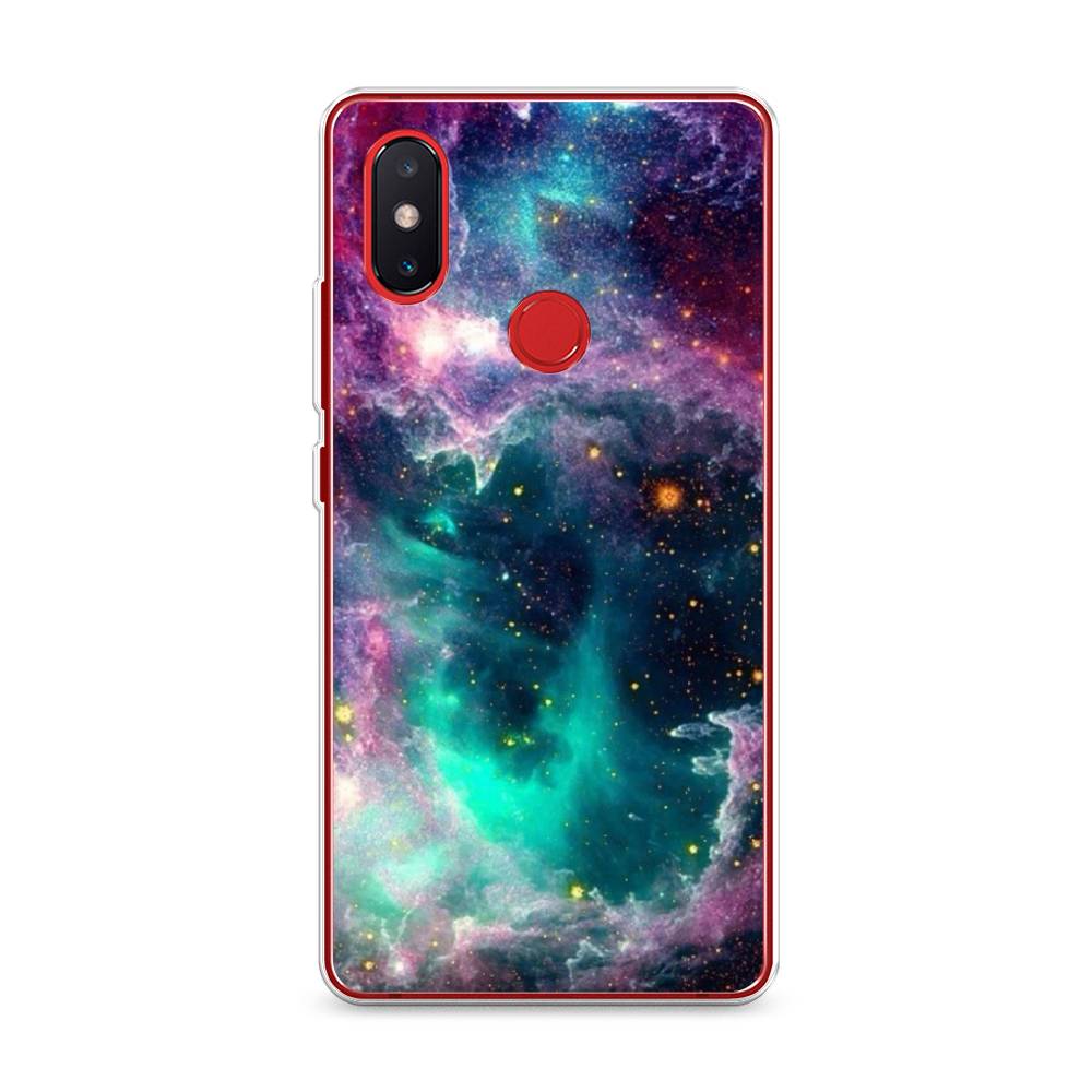 

Чехол на Xiaomi Mi 8 SE "Звездные облака", Розовый;бежевый, 33750-2