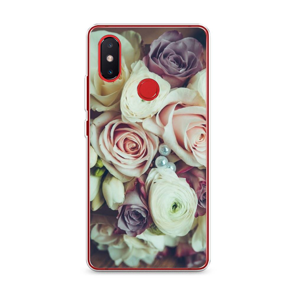 

Чехол на Xiaomi Mi 8 SE "Свадебный букет", Белый;фиолетовый, 33750-2