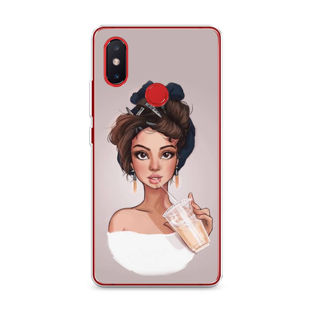 

Чехол на Xiaomi Mi 8 SE "Девушка с фраппе", Серый, 33750-6