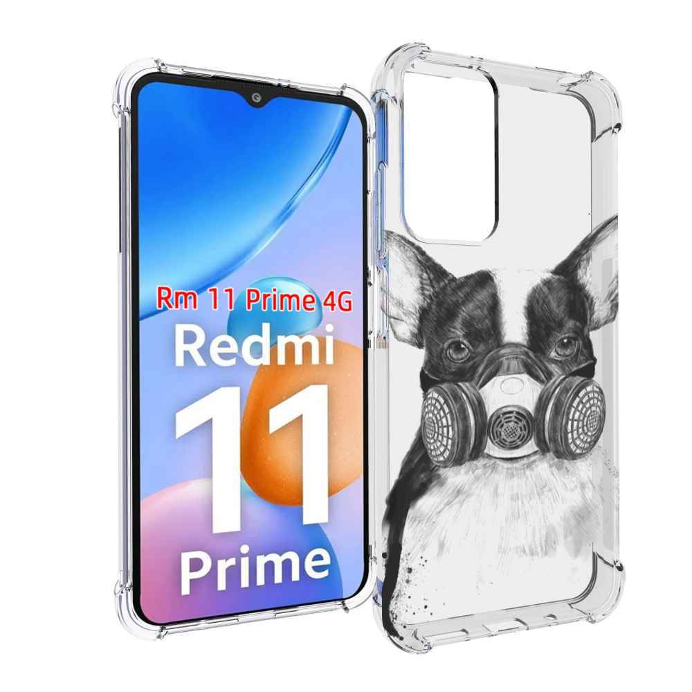 

Чехол MyPads Французский бульдог для Xiaomi Redmi 11 Prime 4G, Прозрачный, Tocco