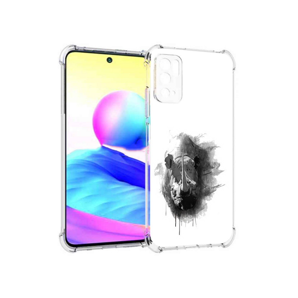 

Чехол MyPads Tocco для Xiaomi Poco M3 Pro носорог, Прозрачный, Tocco