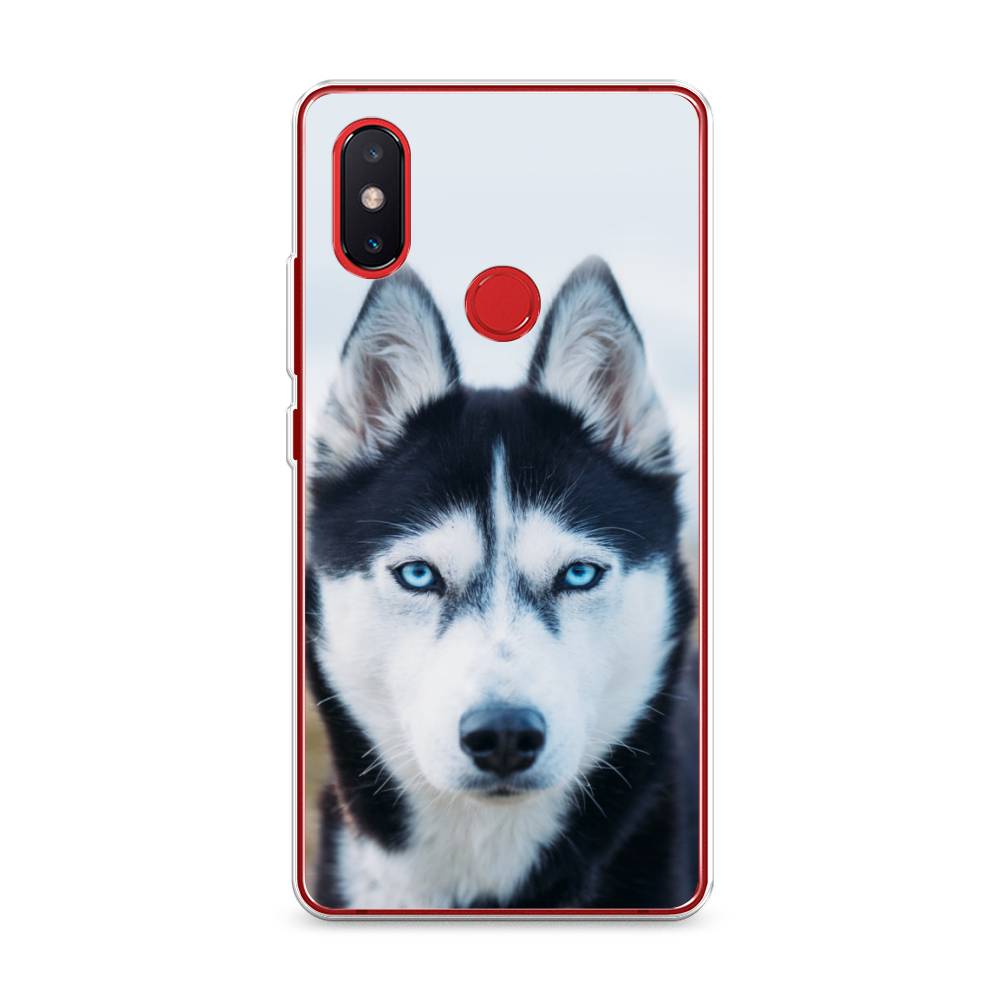 

Чехол на Xiaomi Mi 8 SE "Хаски 2", Синий;белый, 33750-1