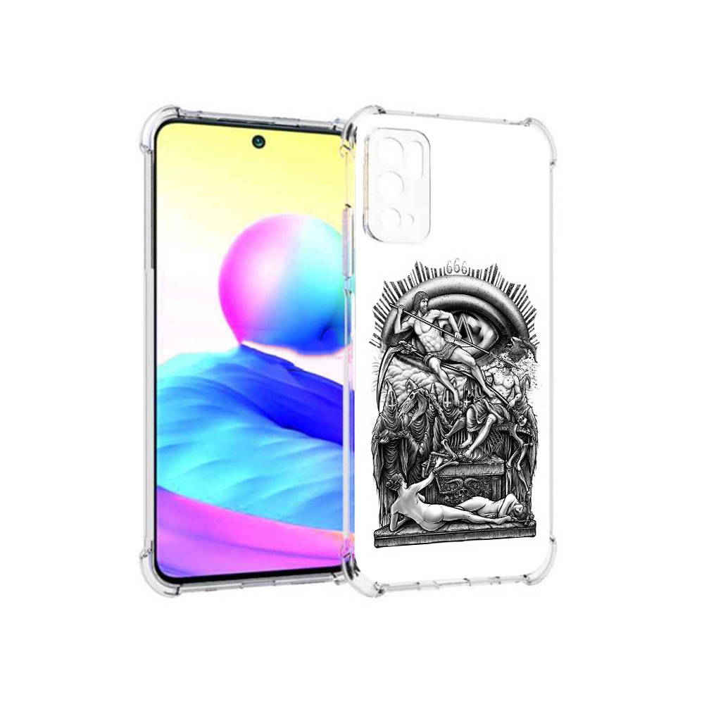 

Чехол MyPads Tocco для Xiaomi Poco M3 Pro оракул черно белый, Прозрачный, Tocco