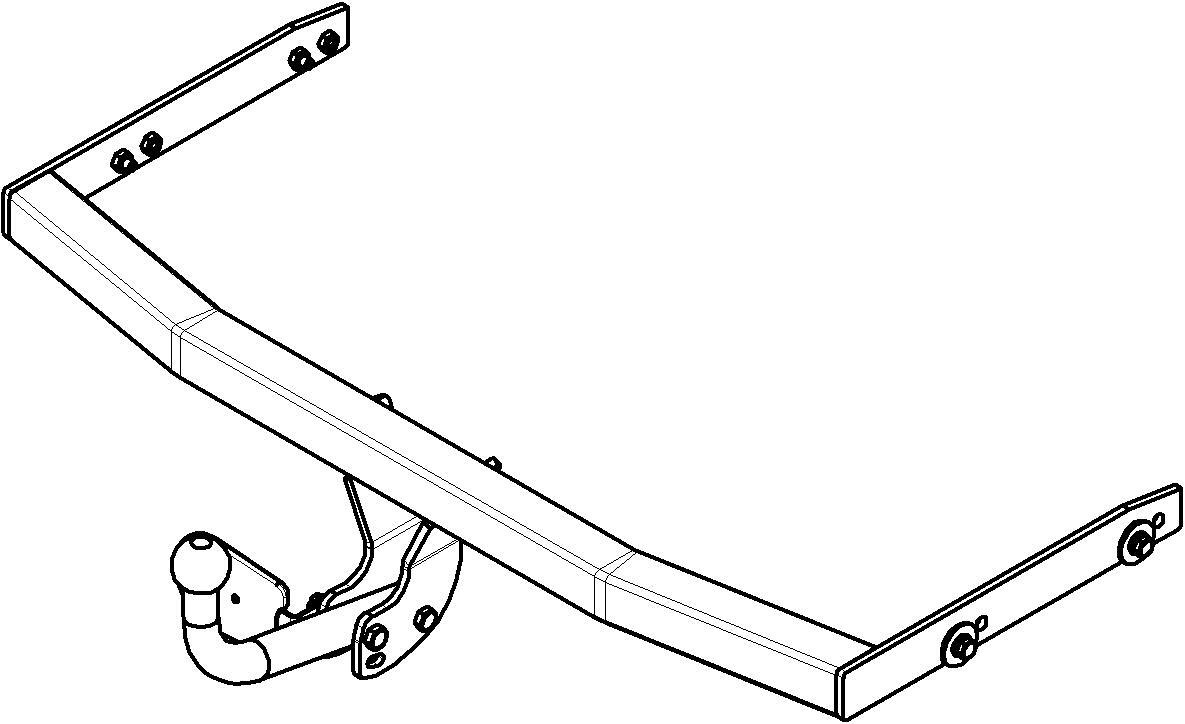 

Фаркоп AvtoS для AUDI A3, A3 EXCEPT QATTRO (1996-2002) с универсальной электрикой Smart(бл