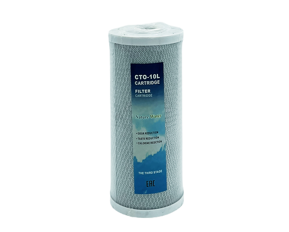 

Картридж (фильтр) угольный, прессованный NatureWater Big Blue 10", CTO-10L