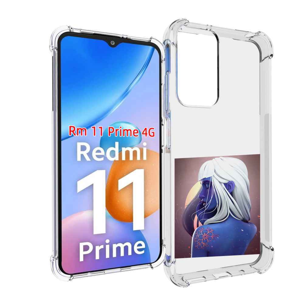 Чехол MyPads аватар-с-цветком для Xiaomi Redmi 11 Prime 4G